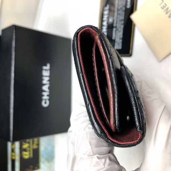 🔮SOLD🔮CHANEL classic flap quilted Matelasse CC 6 Key Holder Case lambskin - Picture 6 of 14